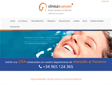 Tablet Screenshot of clinicakranion.com